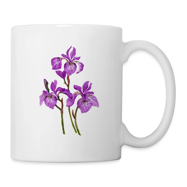 Éclat Floral sur Mug blanc