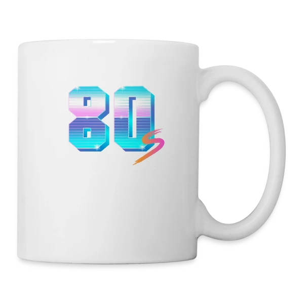 Années 80 Holographique sur Mug blanc