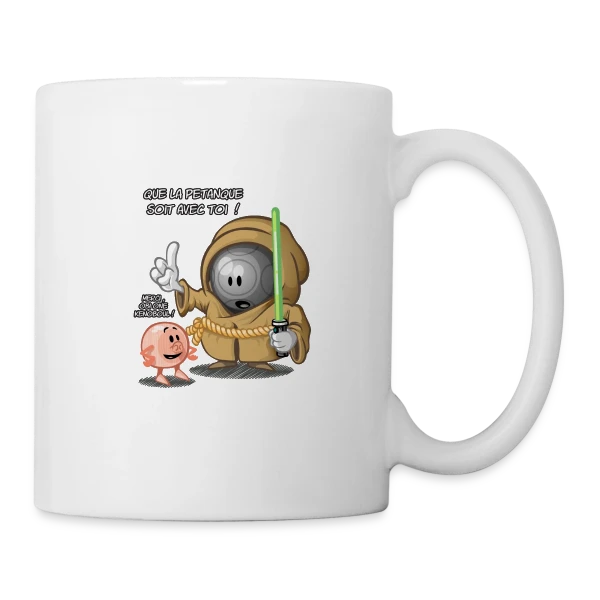 Que la pétanque soit avec toi ! sur Mug blanc