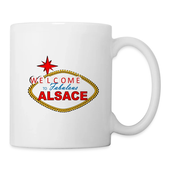 Humour Welcome to Alsace Elsass sur Mug blanc