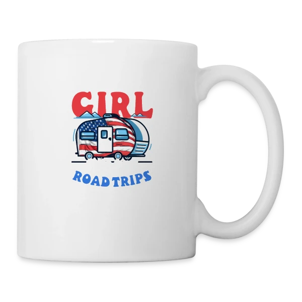 Van Aventure Américaine sur Mug blanc