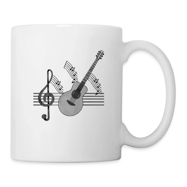 Guitare Passion sur Mug blanc