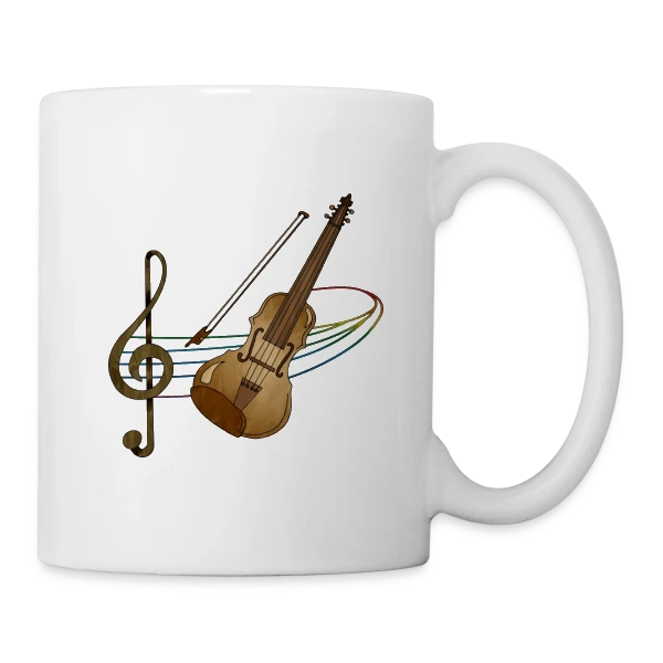 Maître Violon sur Mug blanc