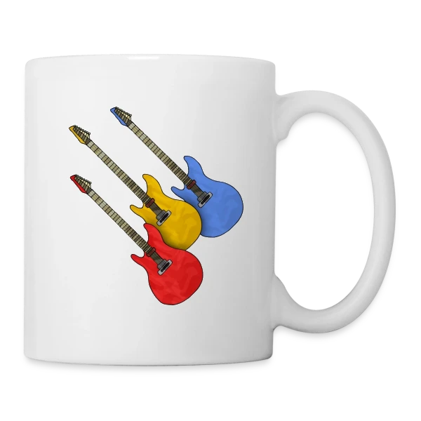 Passion Guitare sur Mug blanc