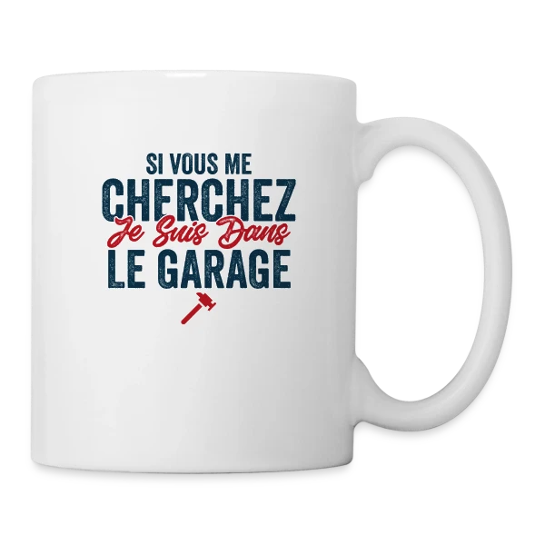 Humour Bricolage : J'peux Pas J'ai Bricolage sur Mug blanc