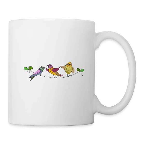 L'Oiseau Libre sur Mug blanc