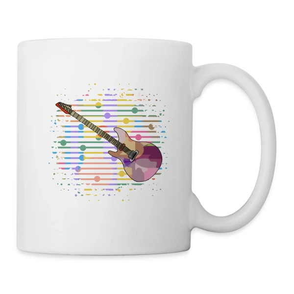 Guitare Passion sur Mug blanc