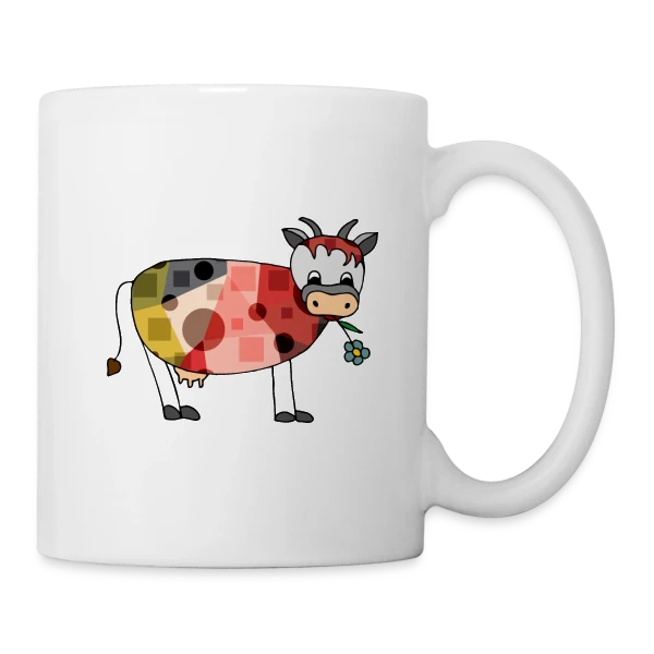 La Vache Rigolote sur Mug blanc