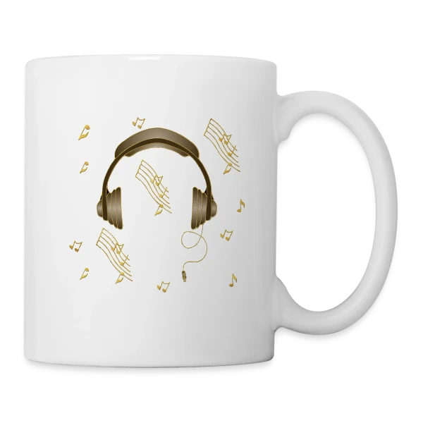 Passion Casque Audio sur Mug blanc