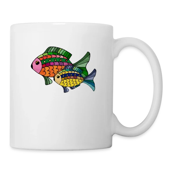 Passion Pêcheur sur Mug blanc