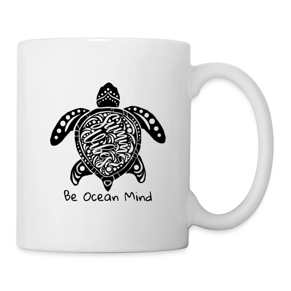Vibes Océanes : Esprit Nage et Conservation sur Mug blanc