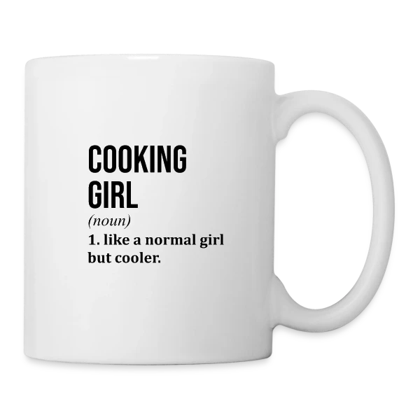 Motif 'Cooking Cooking' | Esprit Culinaire sur Mug blanc