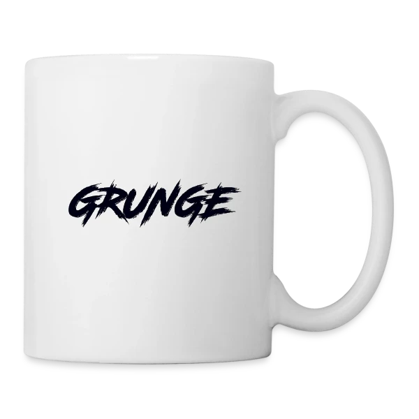 Typographie Grunge Brossée sur Mug blanc