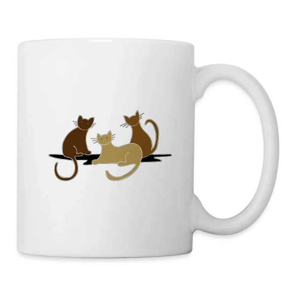 L'Amour des Chats sur Mug blanc
