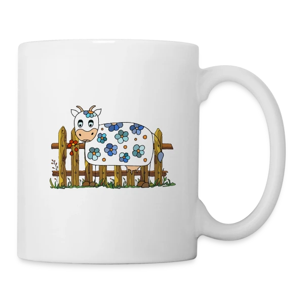 La Vache Rigolote sur Mug blanc
