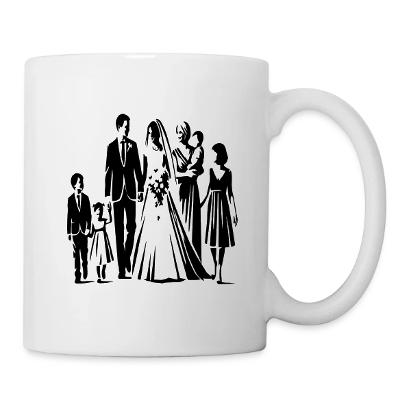 Mariage et Fête sur Mug blanc