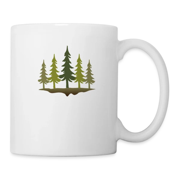 Forêt Mystique Sylvestre sur Mug blanc
