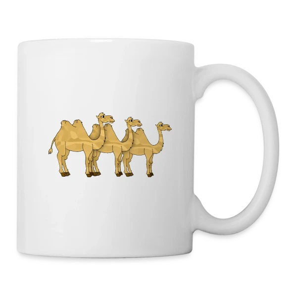 Chameau du Désert Stylé sur Mug blanc