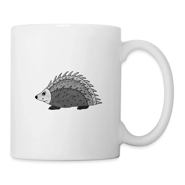 Hérisson Amical sur Mug blanc