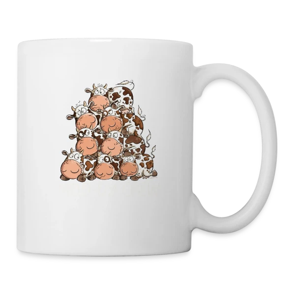 Humour Vache : Le T-Shirt Rigolo et Son Jeu de Mots sur Mug blanc