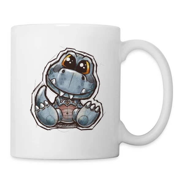 P'tit Dino Mignon sur Mug blanc