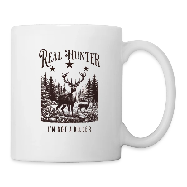 Passion Chasse : L'Élégance de la Nature sur Mug blanc