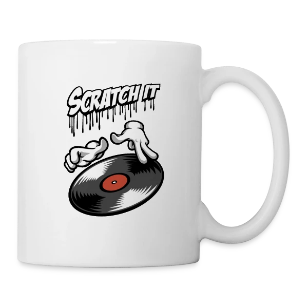 Scratch It: DJ Style sur Mug blanc