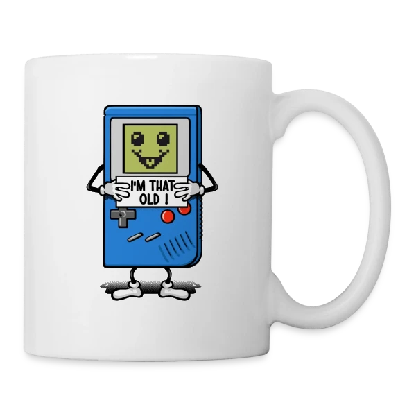 Vieux comme une console rétro sur Mug blanc