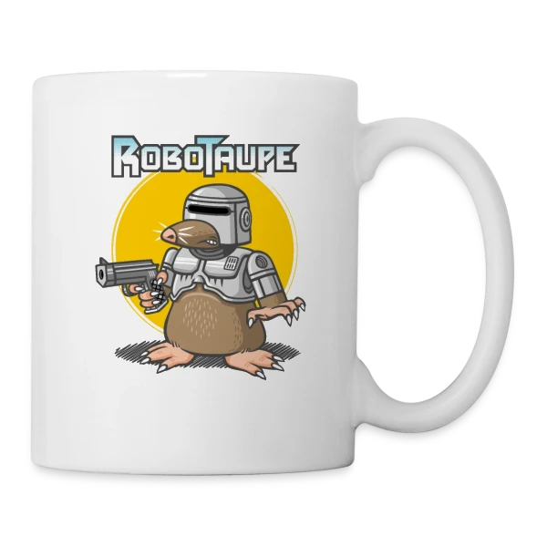 Robotaupe, Terreur du Jardin sur Mug blanc
