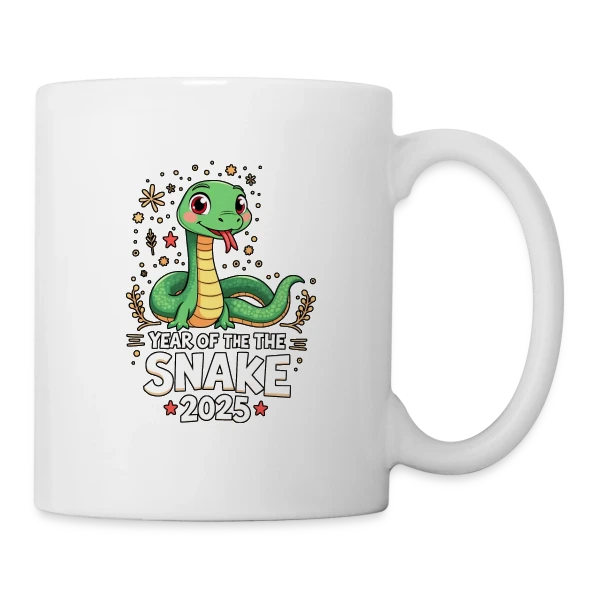 Fête du Nouvel An Chinois - Année du Serpent 2025 sur Mug blanc