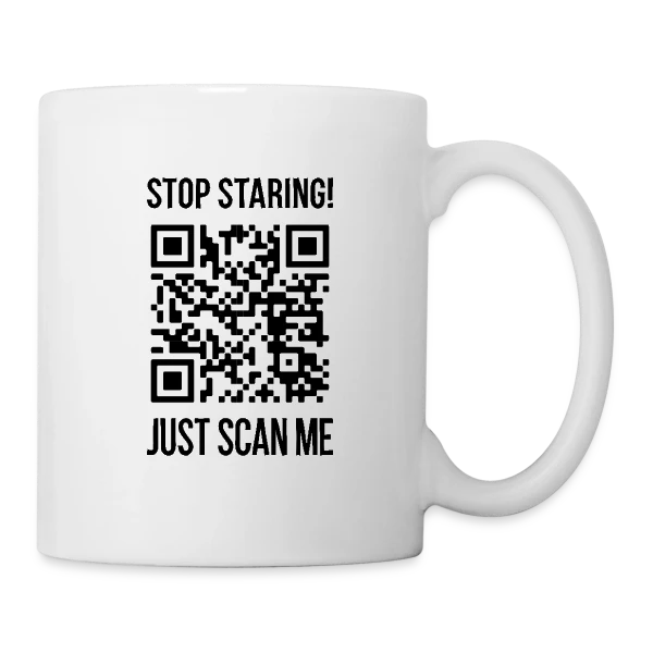 QR Code Motivation: Scanne-moi ! sur Mug blanc