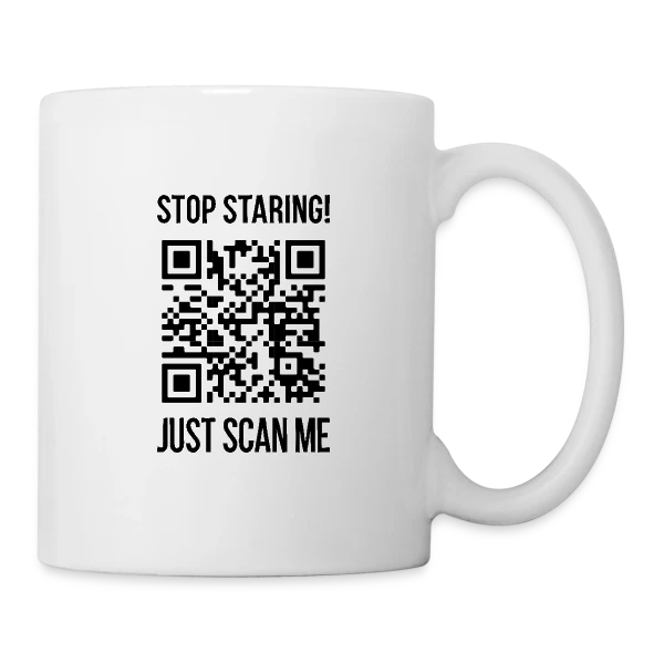 QR Code Gentillesse : Scanne et Sois Bienveillant sur Mug blanc