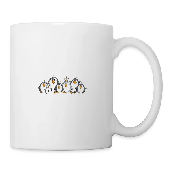 Juste une fille qui adore les pingouins - T-shirt humour sur Mug blanc
