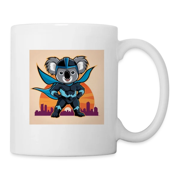Super Koala Héroïque sur Mug blanc