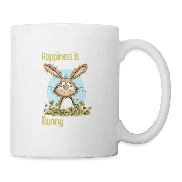 Lapin Printanier et Pâques sur Mug blanc