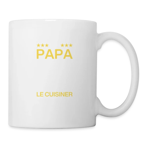 Humour Papa Cuisinier - On est foutus ! sur Mug blanc