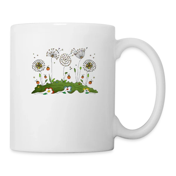 Éclat Floral sur Mug blanc