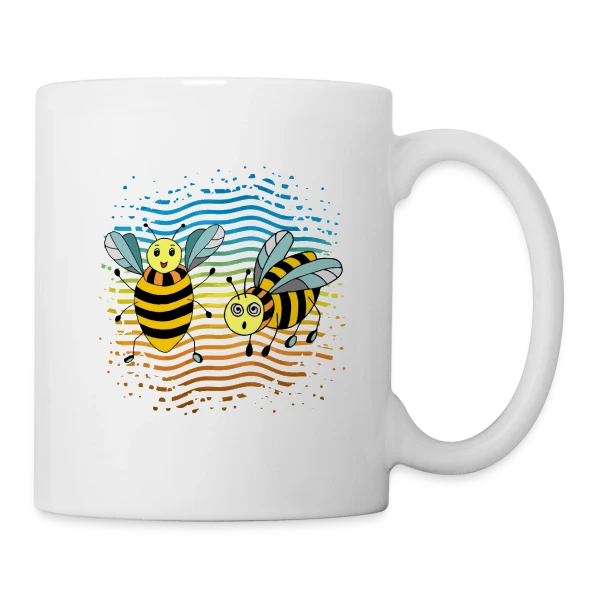 Le Royaume Fascinant des Insectes et Petites Bêtes sur Mug blanc