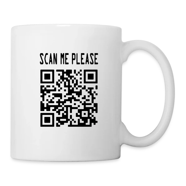 QR Code Motivation : Scanne et Agis ! sur Mug blanc