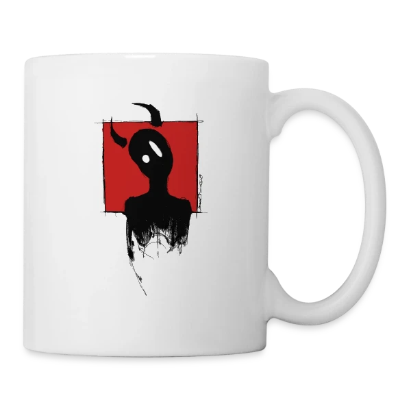 Petit Diable Coquin sur Mug blanc