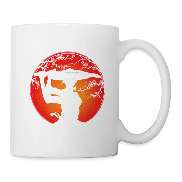 Kunoichi Esprit Bushido sur Mug blanc