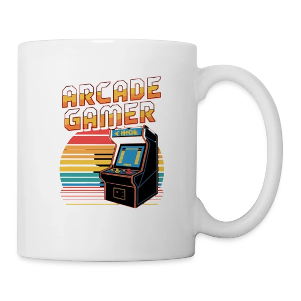 L'Esprit Arcade Gamer sur Mug blanc