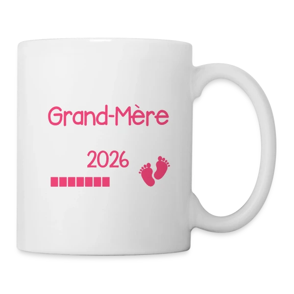 Arrière-Grand-Mère en Or sur Mug blanc