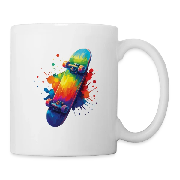 Maître du Skate sur Mug blanc