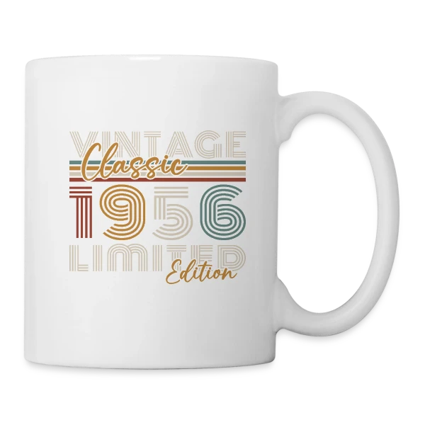 Classique Vintage 1956 Édition Limitée sur Mug blanc