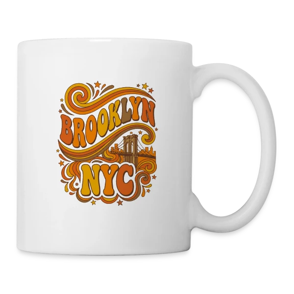 Brooklyn Style NYC sur Mug blanc