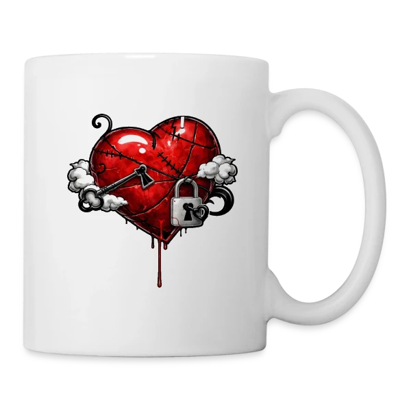 Cœur Résilient sur Mug blanc