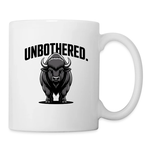 Bison Imperturbable sur Mug blanc