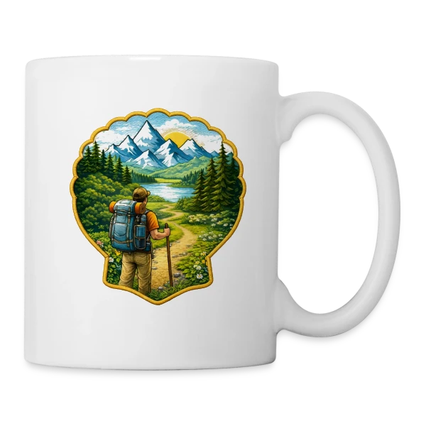 Chemin de Compostelle - L'Esprit Pèlerin sur Mug blanc