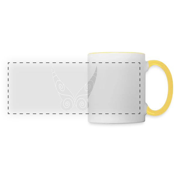 Petites Ailes de Fée sur Mug panoramique contrasté et blanc